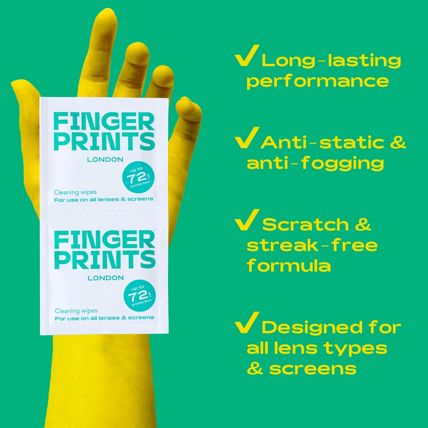 FINGERPRINTS Lens And Screen Cleaning Wipes - Image 4